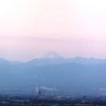足利から見える富士山