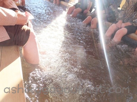 【佐野】道の駅どまんなかたぬまの足湯 ～天然の田沼温泉を使用