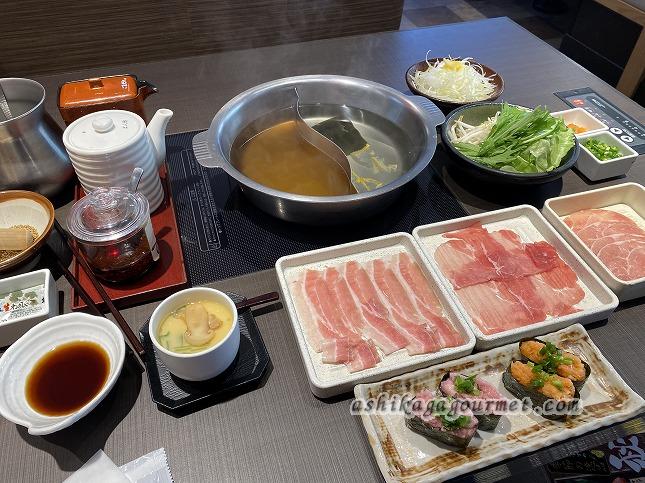 【足利】”ゆず庵” 足利店 ランチもディナーも! しゃぶしゃぶ・寿司食べ放題のファミレス