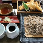 例幣使そば 荒川屋の粗挽き蕎麦 玄粒・くろ天ぷら付