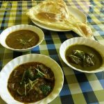 足利駅前インド料理ジャムナの3種カレーのディナーセット